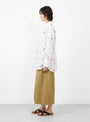 Embroidery Work Shirt Off White from BEAMS BOY at Couverture & The Garbstore
model side