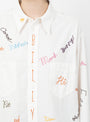 Embroidery Work Shirt Off White from BEAMS BOY at Couverture & The Garbstore
model detail