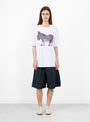 Donkey T-Shirt White from Wild Animals at Couverture & The Garbstore
model front 