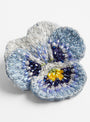 Blue Pansy Brooch from Trovelore at Couverture & The Garbstore
detail