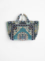 The Poly Cotton Rug Bag from PUEBCO comes in Blue at Couverture & The Garbstore back 