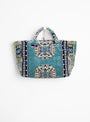 The Poly Cotton Rug Bag from PUEBCO comes in Blue at Couverture & The Garbstore
front