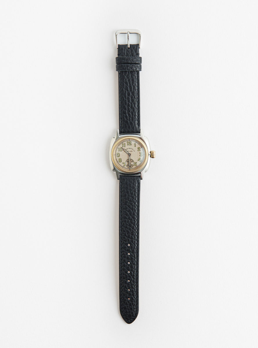 Coussin Early Face Calf Leather Strap by Vague Watch Co