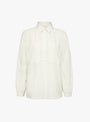 The Amelie Shirt from Sideline comes in Soft Yellow Stripe at Couverture & The Garbstore
front 