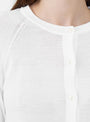 The Appointment Cardigan from mfpen comes in Ecru at Couverture & The Garbstore
model detail