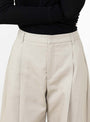 The Nantia Trouser from Séfr comes in Austre Beige at Couverture & The Garbstore
model detail
