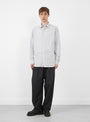 The Regular Collar Shirt from A.PRESSE comes in Grey at Couverture & The Garbstore Model Front