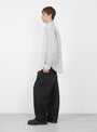 The Regular Collar Shirt from A.PRESSE comes in Grey at Couverture & The Garbstore Model Side