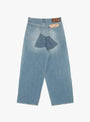 14oz Denim 5 Pocket Baggy Jeans Blue KAPITAL (Back) at Couverture & The Garbstore