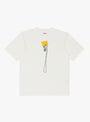 Jersey Peckish Dog Tag Crew T-Shirt White KAPITAL (front) at Couverture & The Garbstore