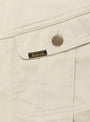 Vintage Satin Westerner Jacket Ecru KAPITAL (pocket close up) at Couverture & The Garbstore