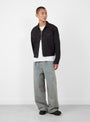 Liberty Baggy Fatigue Pants Hickoree KAPITAL (model front) at Couverture & The Garbstore