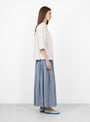 The Jane Blouse Cream with Pencil Stripe from A'Court at Couverture & The Garbstore
model side