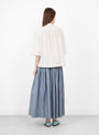 The Jane Blouse Cream with Pencil Stripe from A'Court at Couverture & The Garbstore
model back