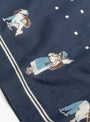 The Rice Seeding Fastcolour Selvedge Bandana from Kapital comes in Navy at Couverture & The Garbstore
detaIL