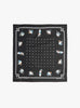 The Rice Seeding Fastcolour Selvedge Bandana from Kapital comes in Black at Couverture & The Garbstore
front 