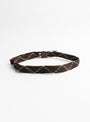 Stretch Mesh Atlas Buckle Belt-Brown-KAPITAL at Couverture & The Garbstore Back