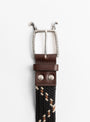 Stretch Mesh Atlas Buckle Belt-Black-KAPITAL at Couverture & The Garbstore Buckle