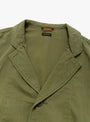 The Rip-Stop Hospital Jacket from Kapital comes in Khaki at Couverture & The Garbstore
collar