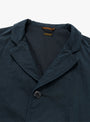 The Rip-Stop Hospital Jacket from Kapital comes in Navy at Couverture & The Garbstore collar