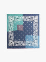 Garen Patchwork Selvedge Bandana-Navy-KAPITAL at Couverture & The Garbstore Main