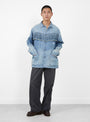 The 11.5oz Denim Fringe Coverall from Kapital comes in Blue at Couverture & The Garbstore
front model