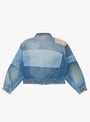 The 12oz Denim Drizzler Jacket Gold Rush Remake from Kapital comes in Blue at Couverture & The Garbstore
back
