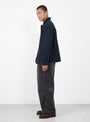14W Corduroy Centre Pleat Easy Trouser from Kapital comes in Black at Couverture & The Garbstore
side model 