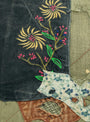 Katsuragi Cotton Gypsy Patch High Waist Nime Pants from Kapital come in Khaki at Couverture & The Garbstore
fabric