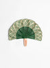 The Toquilla Frilly Hand Fan from CORO CORA comes in Green at Couverture & The Garbstore
front