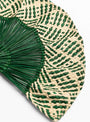 The Toquilla Frilly Hand Fan from CORO CORA comes in Green at Couverture & The Garbstore
detail