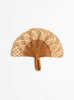 The Toquilla Frilly Hand Fan from CORO CORA comes in Brown at Couverture & The Garbstore
front 