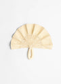 The Toquilla Frilly Hand Fan from CORO CORA at Couverture & The Garbstore
front