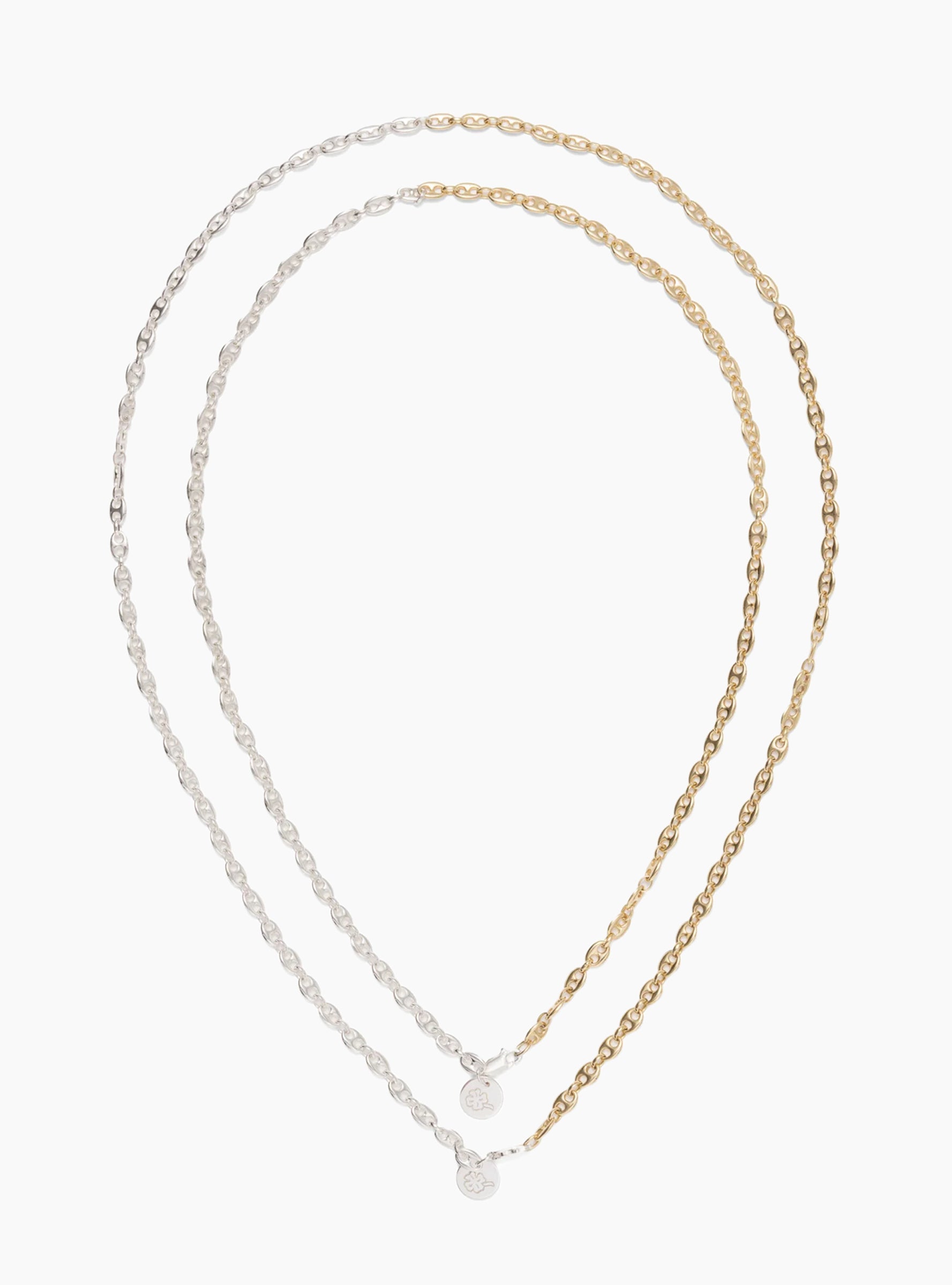 Subtle Link Chain Large Silver GOTTLOB (Front Size Comparison) at Couverture & The Garbstore