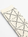 The 84 Yarns Sashiko Socks Ecru from Kapital at Couverture & The Garbstore
detail