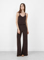 The Elma Jumpsuit Truffle from Suzie Kondi at Couverture & The Garbstore
model front 