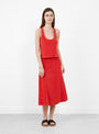 The Tia Racerback Tank Top Cherry from Suzie Kondi at Couverture & The Garbstore
front 