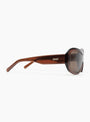 The Nina Sunglasses from DMY Studios come in Transparent Rust at Couverture & The Garbstore
side