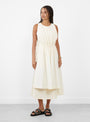 The Papery Layered Dress from 7115 by Szeki comes in Rice White at Couverture & The Garbstore
model front 