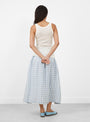 The Stella Basic Tank in Pearl from Malu at Couverture and The Garbstore
model back 
