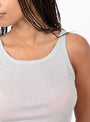 The Lola Cami Tank Sky in Grey from Malu at Couverture and The Garbstore model detail