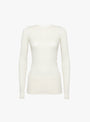The Zoe Crew Neck Long Sleeve T-Shirt in White from Malu at Couverture and The Garbstore
ghost