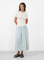 The Noa Crew Neck T-Shirt in White from Malu at Couverture and The Garbstore
model front 