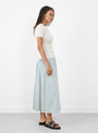 The Noa Crew Neck T-Shirt in White from Malu at Couverture and The Garbstore
model side