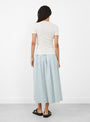 The Noa Crew Neck T-Shirt in White from Malu at Couverture and The Garbstore
model back 