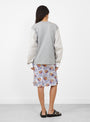 T-Shirt with Shirting Sleeves Grey Multi Meryll Rogge at Couverture & The Garbstore
model back