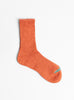 The Rib Organic Cotton Socks Orange from Mauna Kea at Couverture and The Garbstore
front