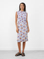 Slip Skirt with Side Bows Purple and Orange from Meryll Rogge at Couverture & The Garbstore
model front 