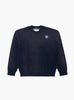 The American Waste Sweatshirt from TDR comes in Navy at Couverture & The Garbstore
front 