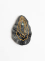 Hand Painted Oyster Compact Mirror from Solar Eclipse at Couverture & The Garbstore 
front 